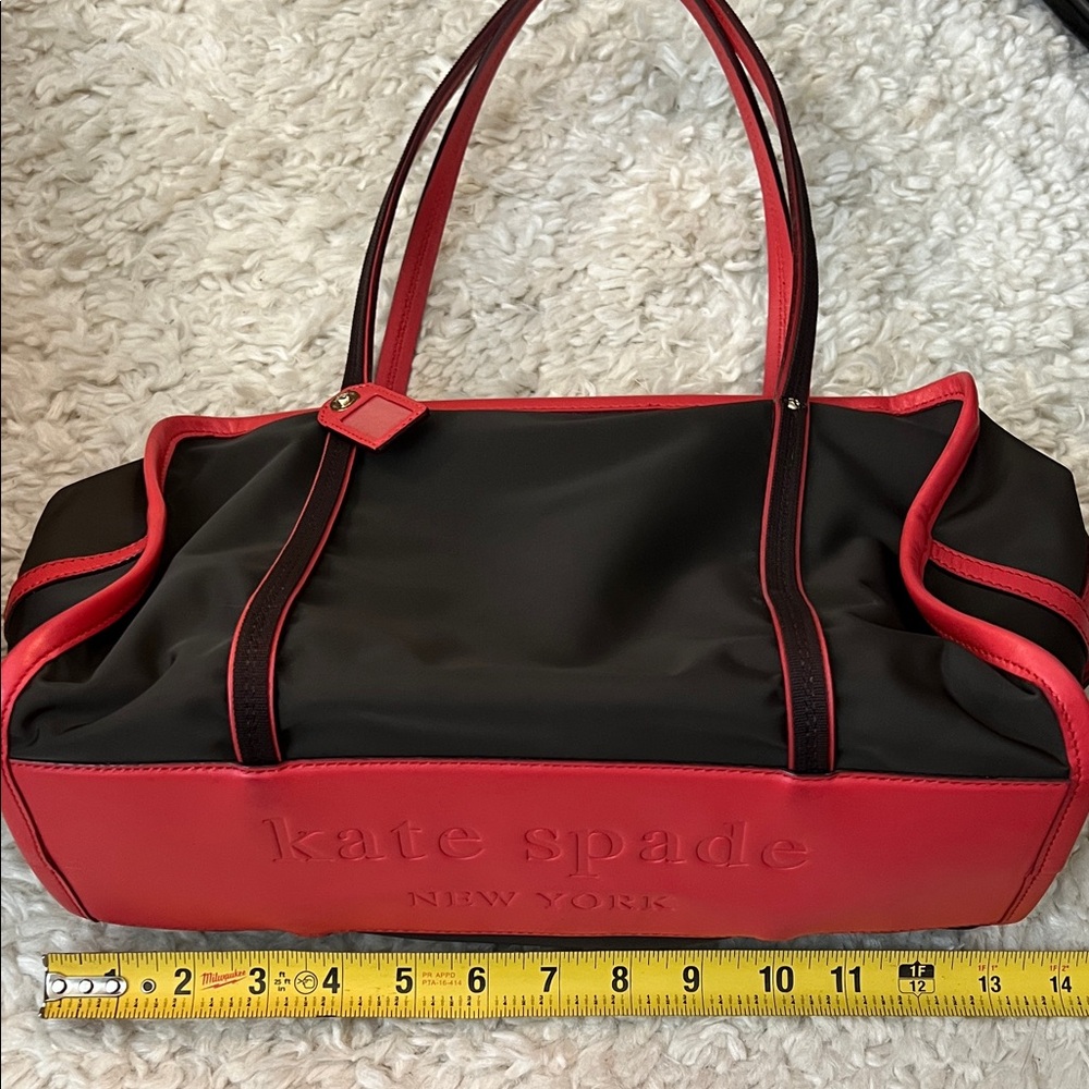 Kate Spade Brown and Red Tote Bag - Picture 10 of 12